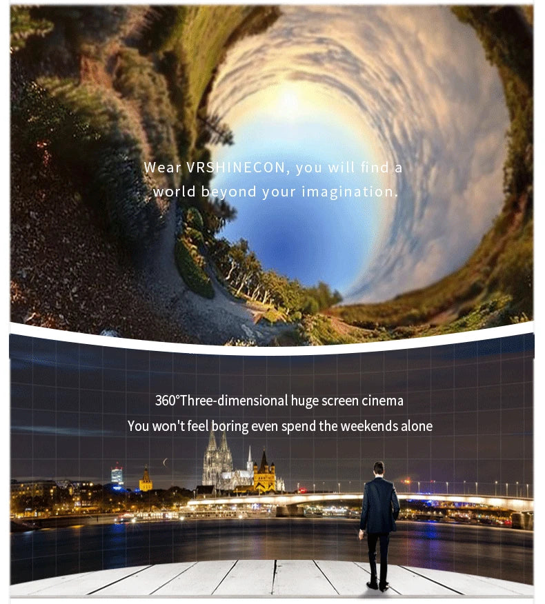 VR Headset for Smartphones - Immersive 3D Reality Glasses for Mobile Tidesmit
