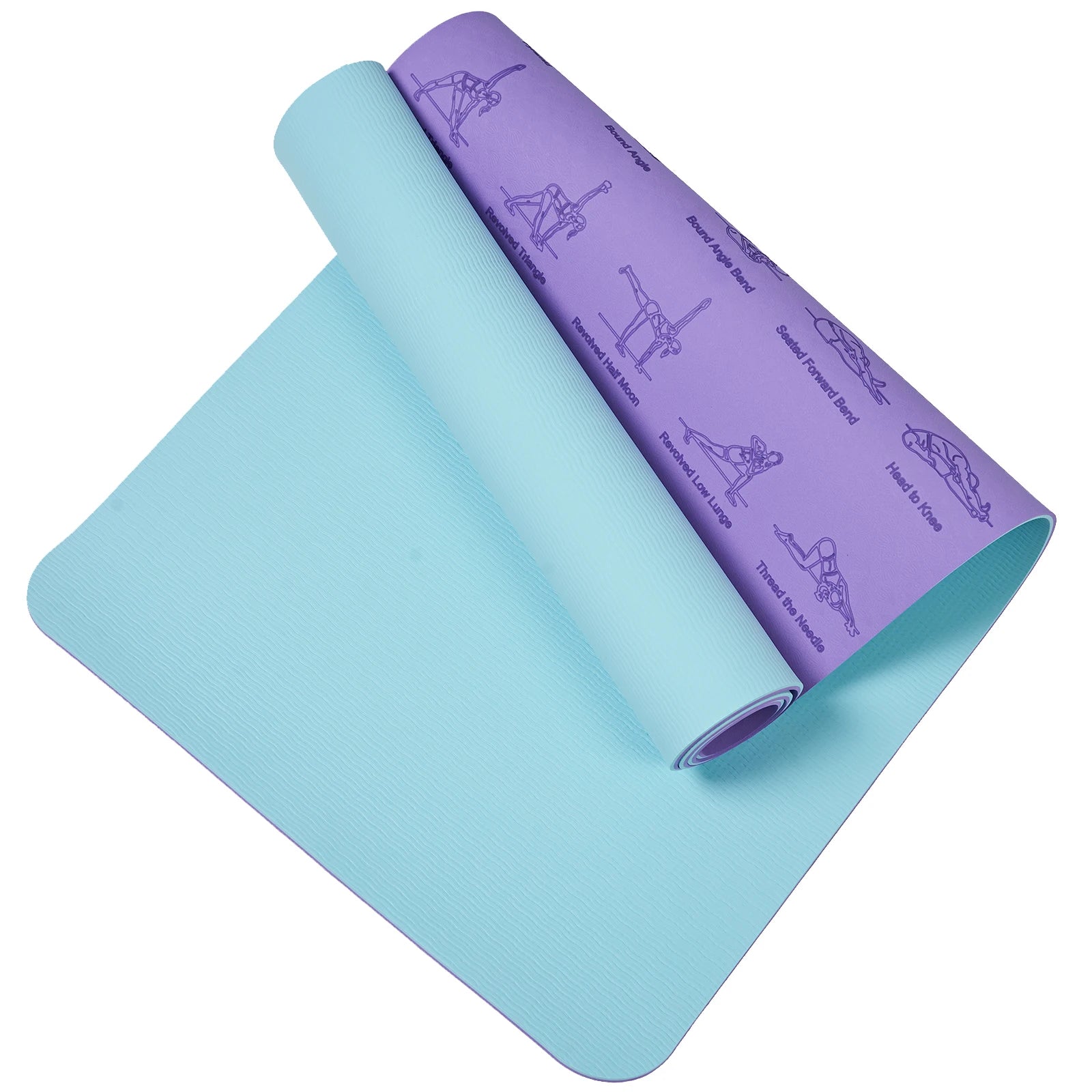 TPE Yoga Mat 183cm*61cm Anti-skid Sports Fitness Mat For Exercise Yoga And Pilates Gymnastics Mat Fitness Equipment