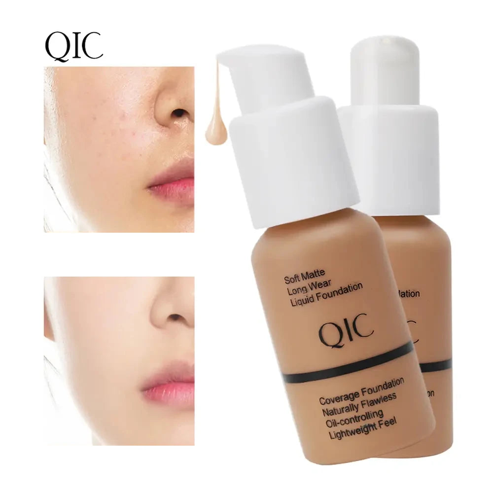 Tidesmit liquid foundation shade swatch showing long lasting matte oil control coverage for flawless face makeup
