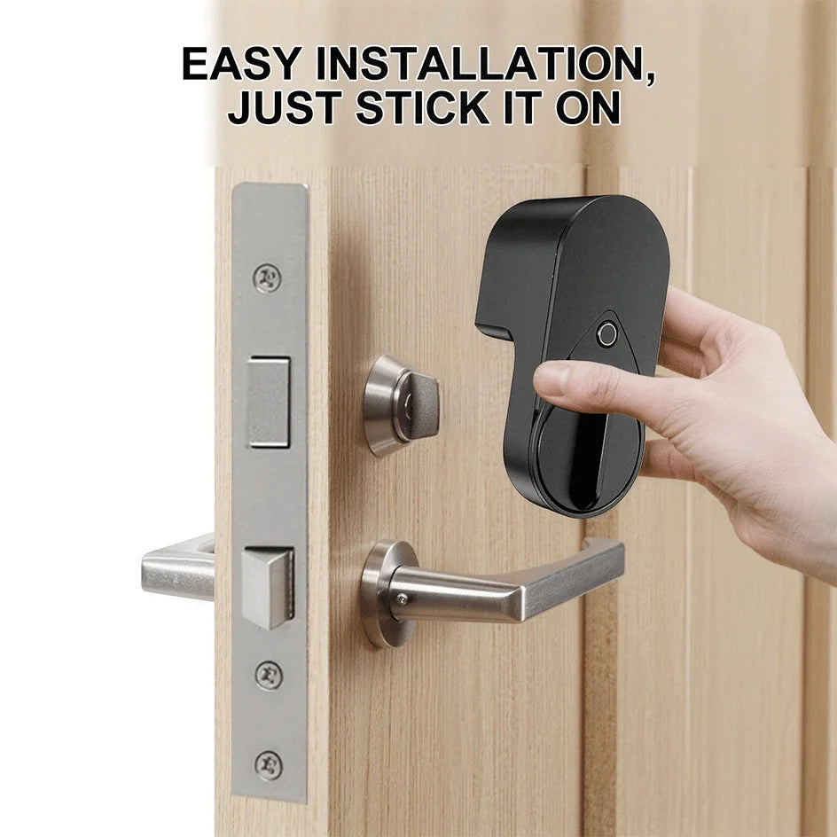 New RAYKUBE EG One Tuya BLE Smart Lock + Wireless Fingerprint and PIN Pad FP01 Bundle – Drill-free, Easy Installation