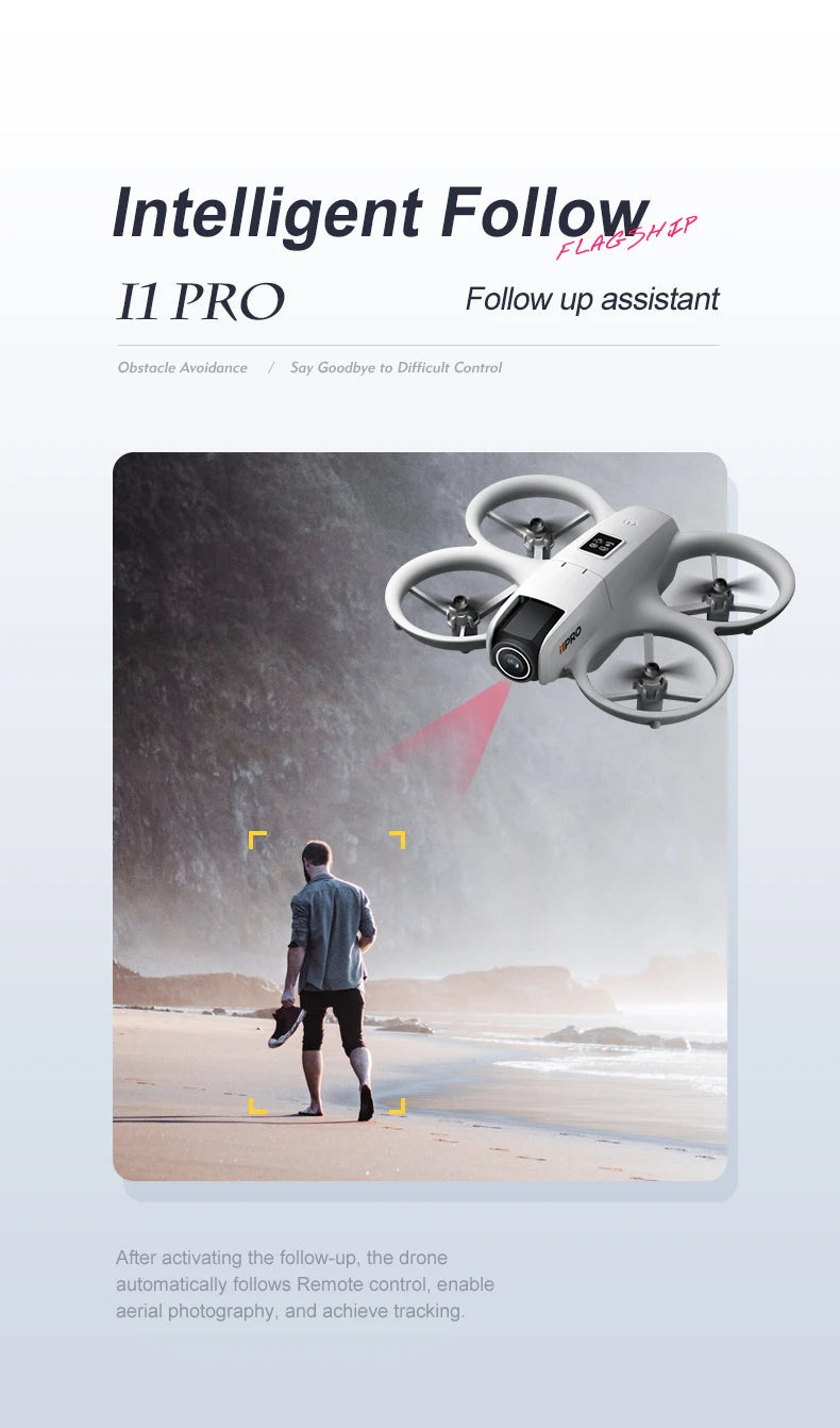 Mini 4K Camera Drone - Obstacle Avoidance & Foldable Design (i1PRO) Tidesmit