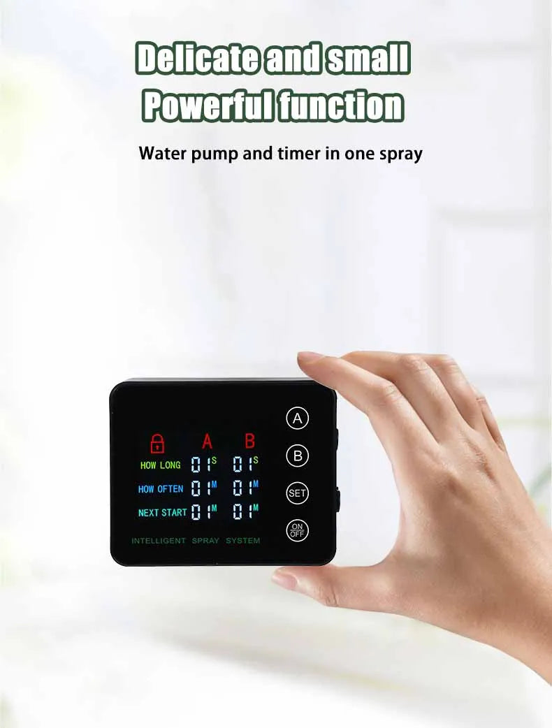 Rainforest Sprayer Double Pump Control Automatic Mist Timing Spray System Kit Irrigation Timer Reptile Sprayer Humidifier