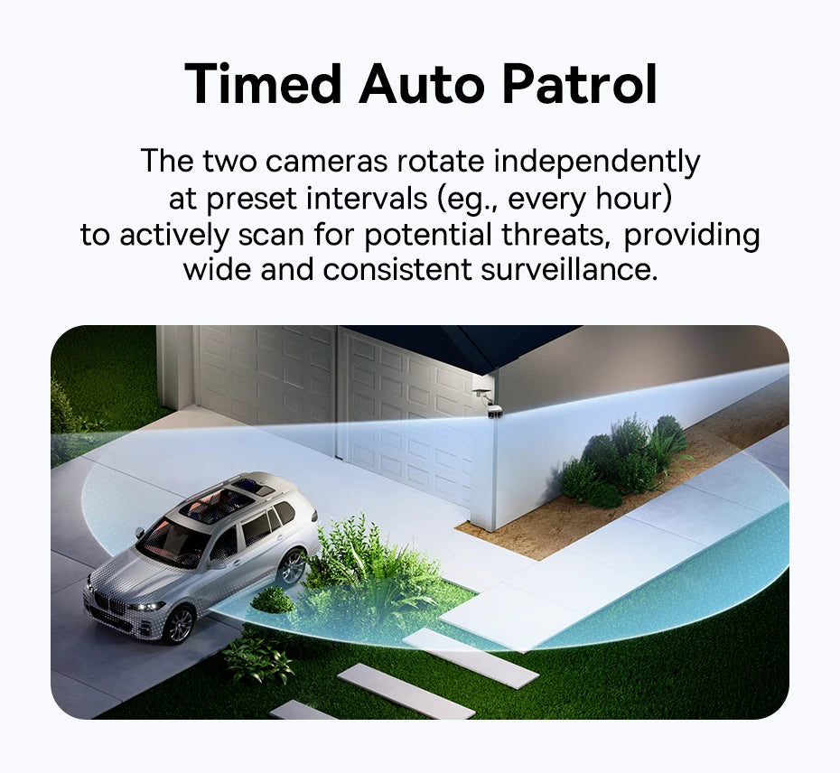 Baseus Security X1 Pro Outdoor Dual Camera Wireless 3K Camera Solar Panel Face Recognition Smart AI Tracking Security Camera