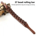 Massage Roller Stick for Back Pain Relief - 37 Beads Wood Tool Massage Roller A Tidesmit