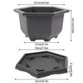 Garden Landscape Bonsai Tray Square Rectangular Flowerpot Succulent Plant Flowerpot Bonsai Pot Small Potted Gardening Supplies