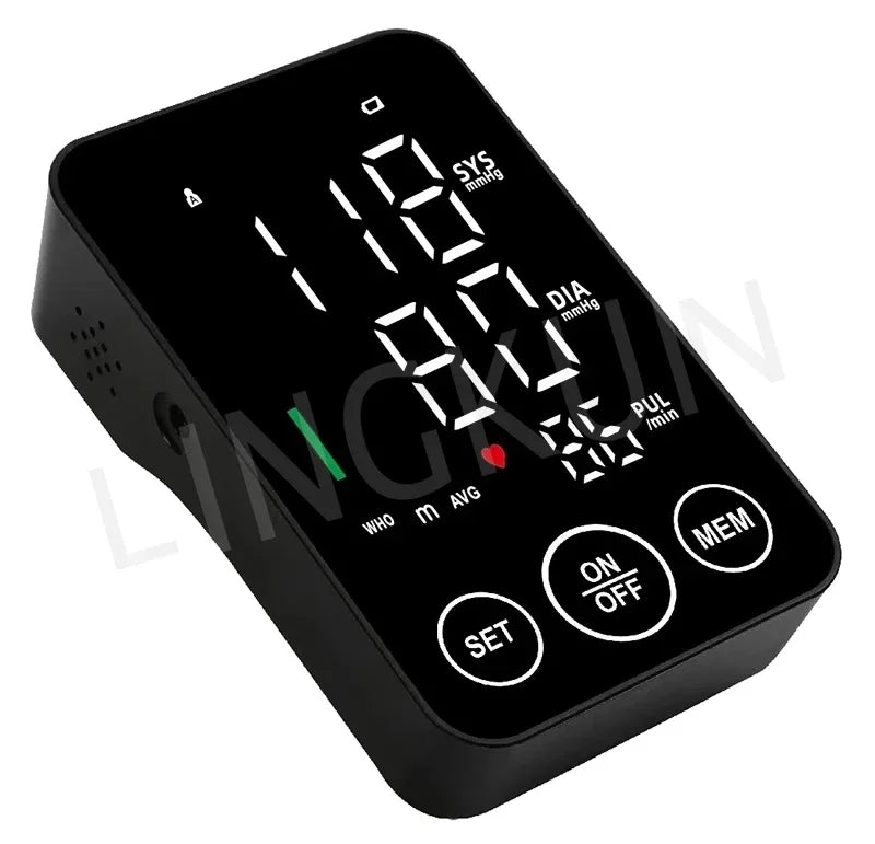 Sphygmomanometer BP Monitor Health Care New LED Blood Pressure Monitor Big Screen Broadcast Tonometer Digital Arm Tonometer