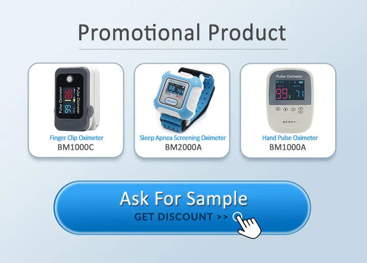 BERRY OLED Finger Oximeter Blood Oxygen Pediatric Oximeters Fingertip Portable Oximeters Saturation Meter Heart Rate Monitor