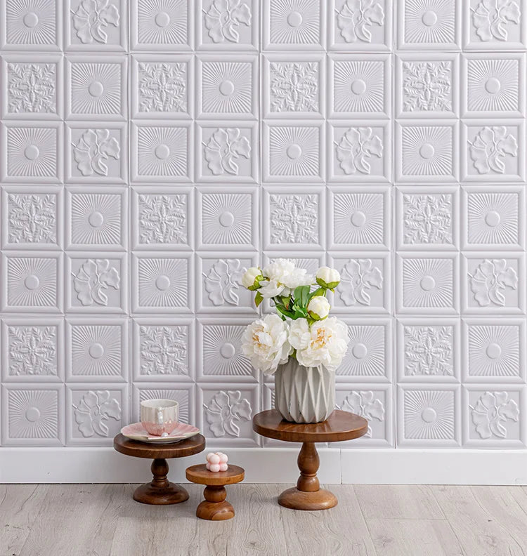 10/20Pcs Peel and Stick Tile Backsplash Thicker Design Marble Tiles 12"X12" Stick on Backsplash Self Adhesive Tiles for Any Room
