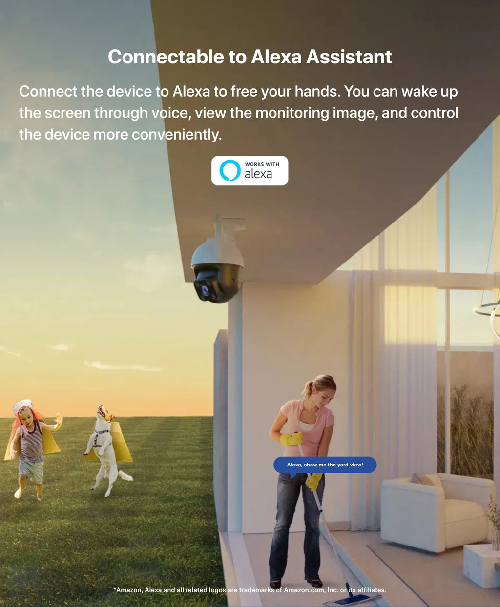 Tenda 4MP Outdoor Wi-Fi Pan/Tilt Camera CH7-WCA Full-Color 360° Visual Coverage Night Vision AI Motion Detection Smart Alarm