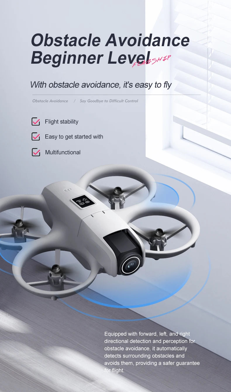 Mini 4K Camera Drone - Obstacle Avoidance & Foldable Design (i1PRO) Tidesmit