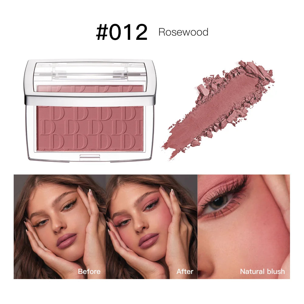 Tidesmit matte natural peach cheek tint blush palette showing pigment texture and blendable finish for contouring