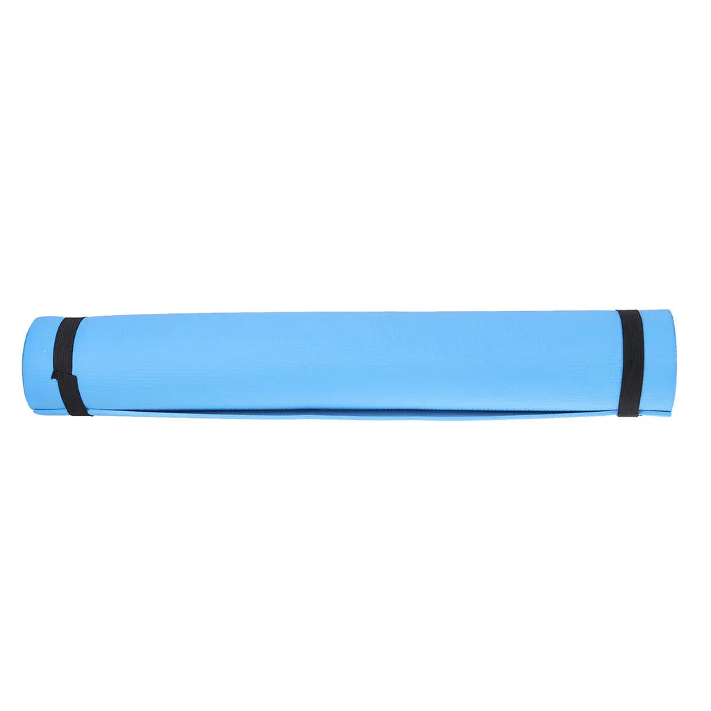 Anti-Slip Eva Yoga Mat Blue Portable Fitness Mat for Hot Yoga Pilates Aerobic Camping Exercise Stretching Routine Joint Support