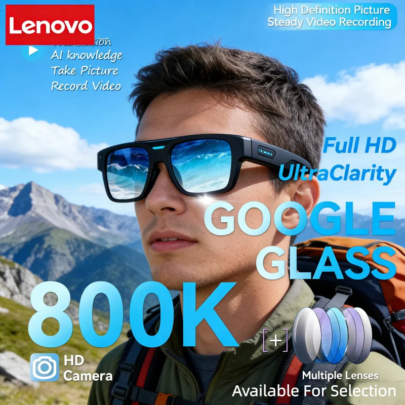 Smart Glasses AI Camera with Bluetooth Audio and Voice Translation Tidesmit