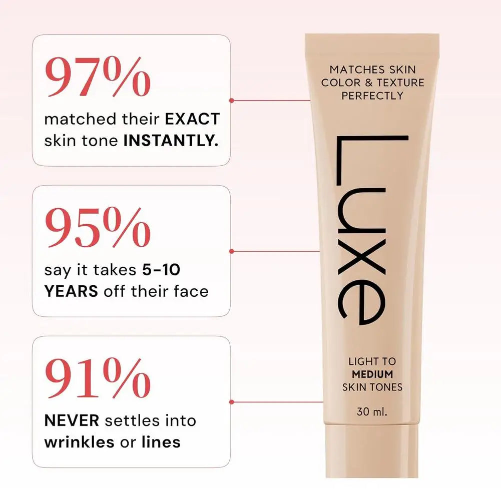 Tidesmit color changing foundation texture detail showing waterproof full coverage face makeup for acne scars