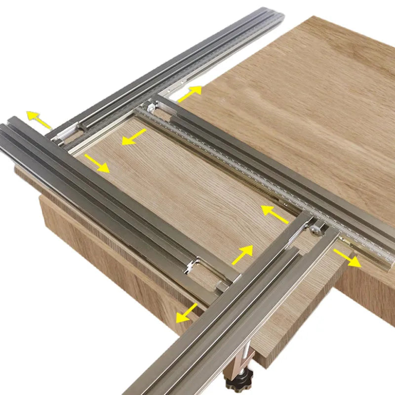 Milling Groove Trimming Machine Engraving Guide Rail Adjustable Backing Auxiliary Guide Rail Bracket DIY Woodworking Tools