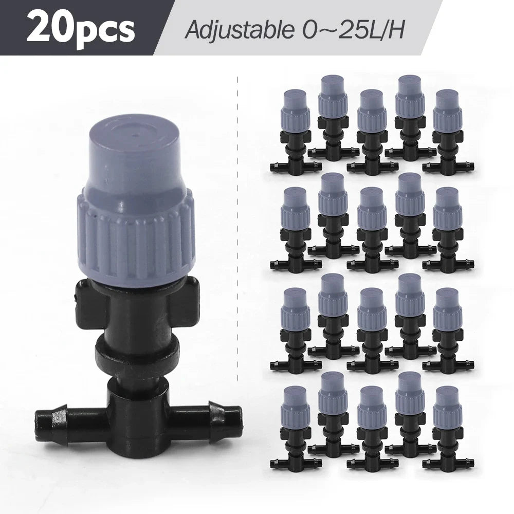 30-5M 60W Self-priming Pump with Timer Misting Cooling System Adjustable 0-25L/H Atomization Sprayer Garden Irrigation Watering