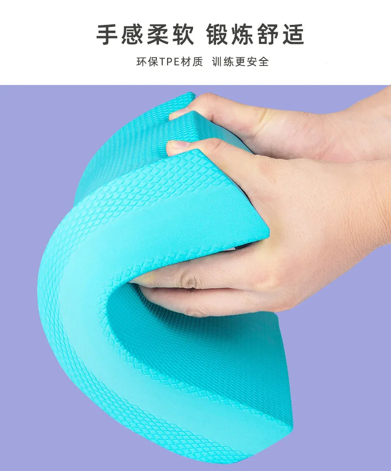 Household trapezoidal yoga fitness TPE balance pad massage yoga exercise balance cushion equipment rebounds quickly and cushions