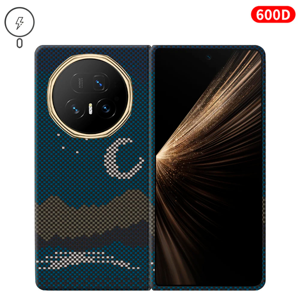 Honor Magic V5 Aramid Fiber Case - Slim Military-Grade Protective Cover Moon China Mainland Honor magic v5 Tidesmit