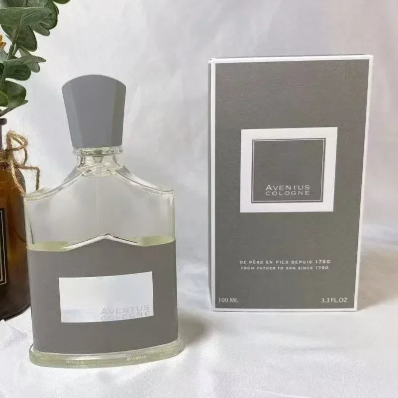Aventus Cologne 100ml for men. Iconic flask bottle, fruity-floral notes, long-lasting Parfum scent by Creed.