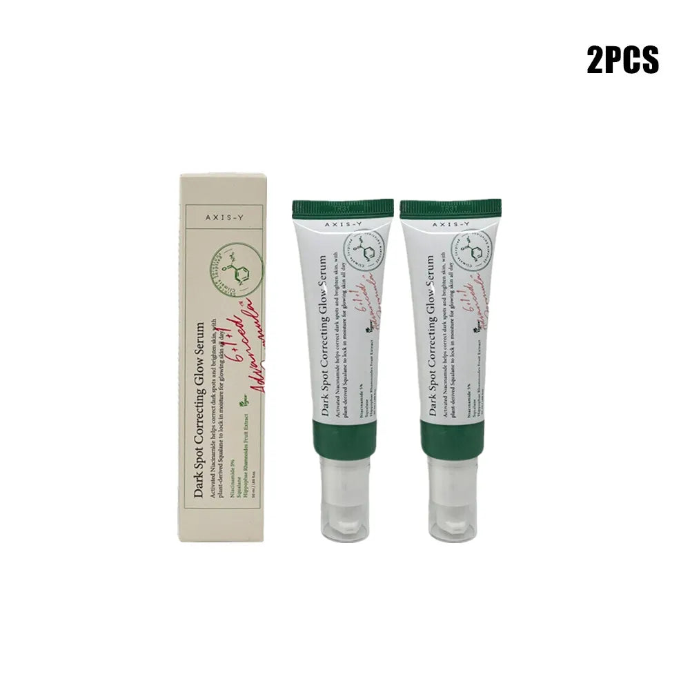 Set of 2: cream box and two green-capped white serum tubes.