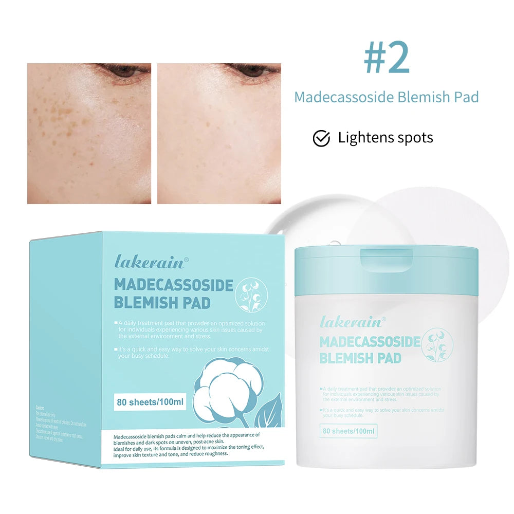 Toner Cotton Pads 80 Sheets - Gentle Skincare for Sensitive Skin Scrubs Treatments BLUE Tidesmit