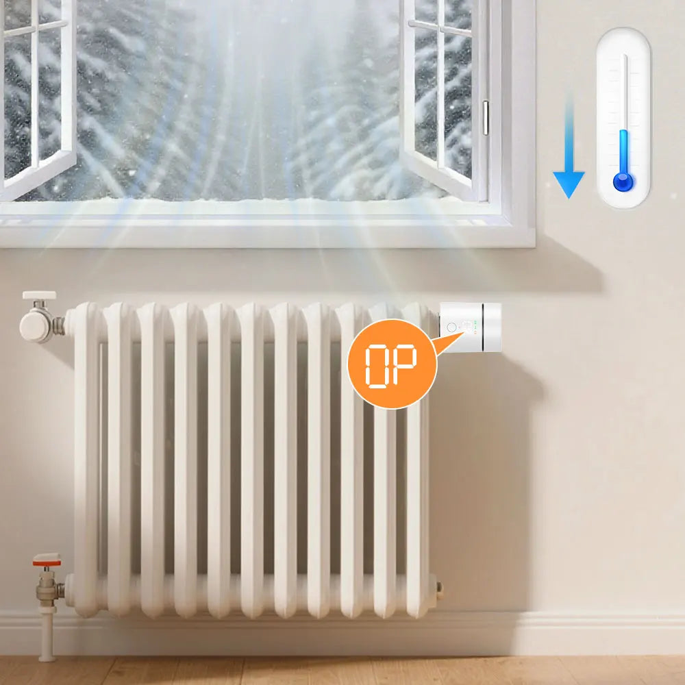 AVATTO ZigBee 3.0 Thermostat Radiator Valve,Smart TRV Thermostatic Valve Temperature Controller Support Alexa Google Home