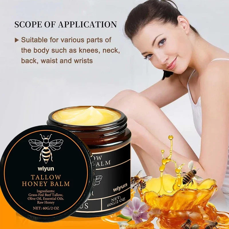 1/3/5pcs Beef Tallow Honey Cream Brand Facial Care Moisturizing Smooth Skin Light Non-greasy Cream Gentle Hydrating Moisturizer
