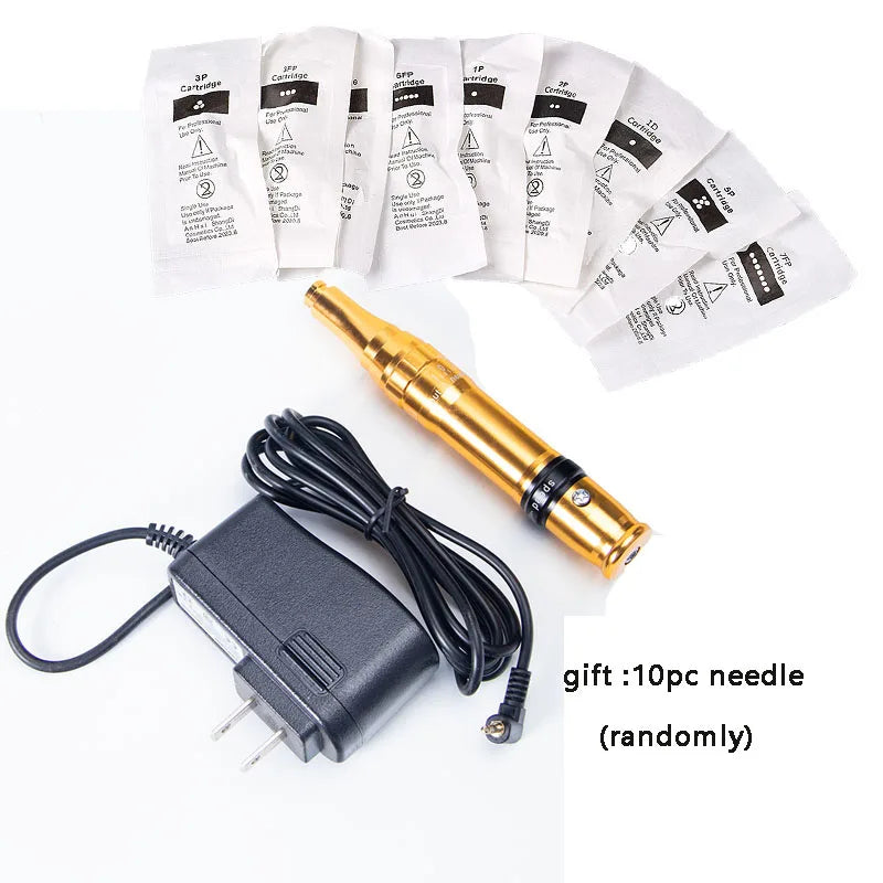 Wireless PMU Machine Kit for Professional Permanent Makeup & Microblading Permanent Makeup Machines yellow set Tidesmit