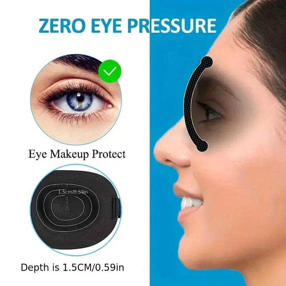 3D Sleep Mask Memory Foam - Ergonomic Light Blocking Travel Eye Cover Massage Chairs Tidesmit
