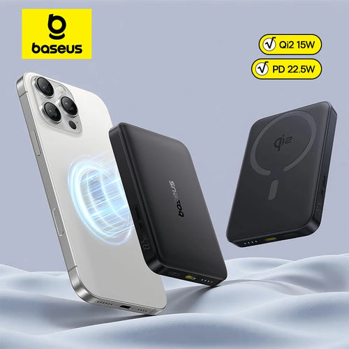 Magnetic Power Bank 10000mAh 15W Qi2 Wireless Fast Charger Tidesmit