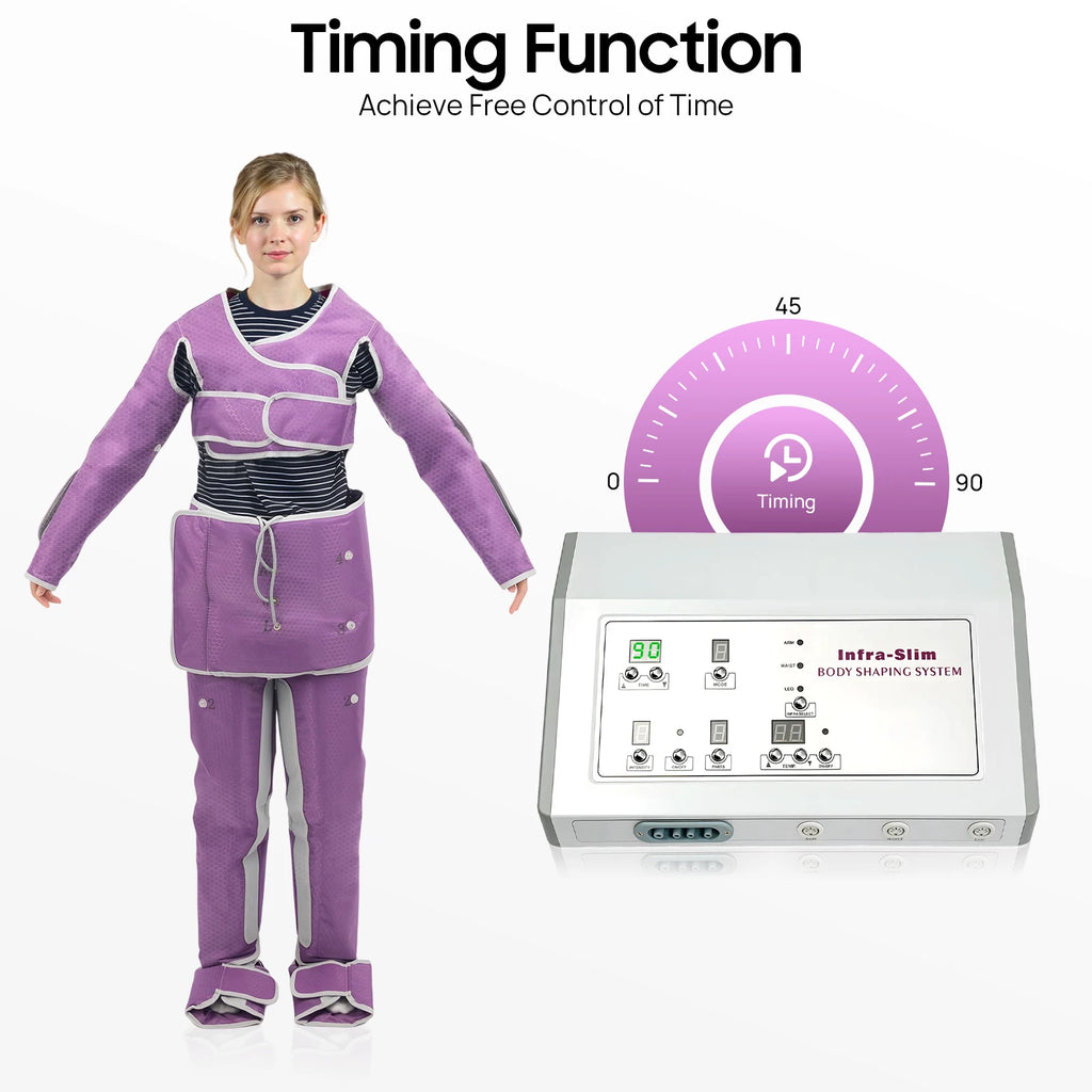 Full Body Massage Suit with Infrared Heat Therapy - 220V Portable Device Body Shaping Massage Equipment Tidesmit