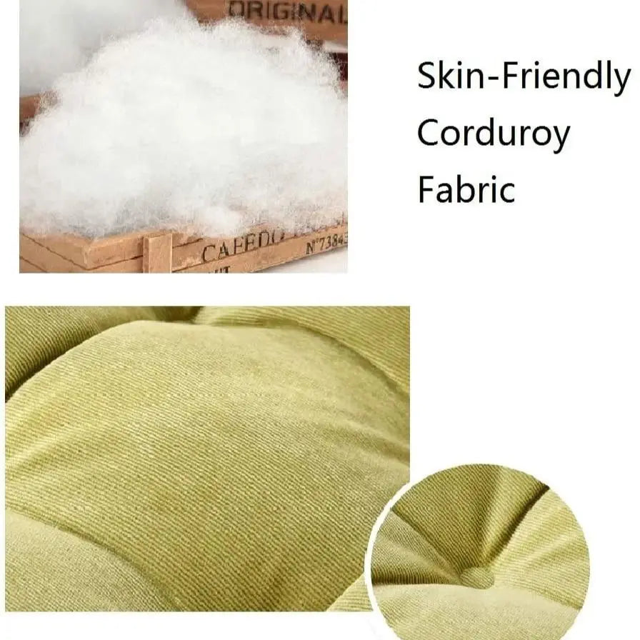 Green Large Round Floor Seat Cushion Thickened Tufted Tatami Mat Pad Ottoman Pouf Futon Chair Seat Meditation Seating Pillow 방석