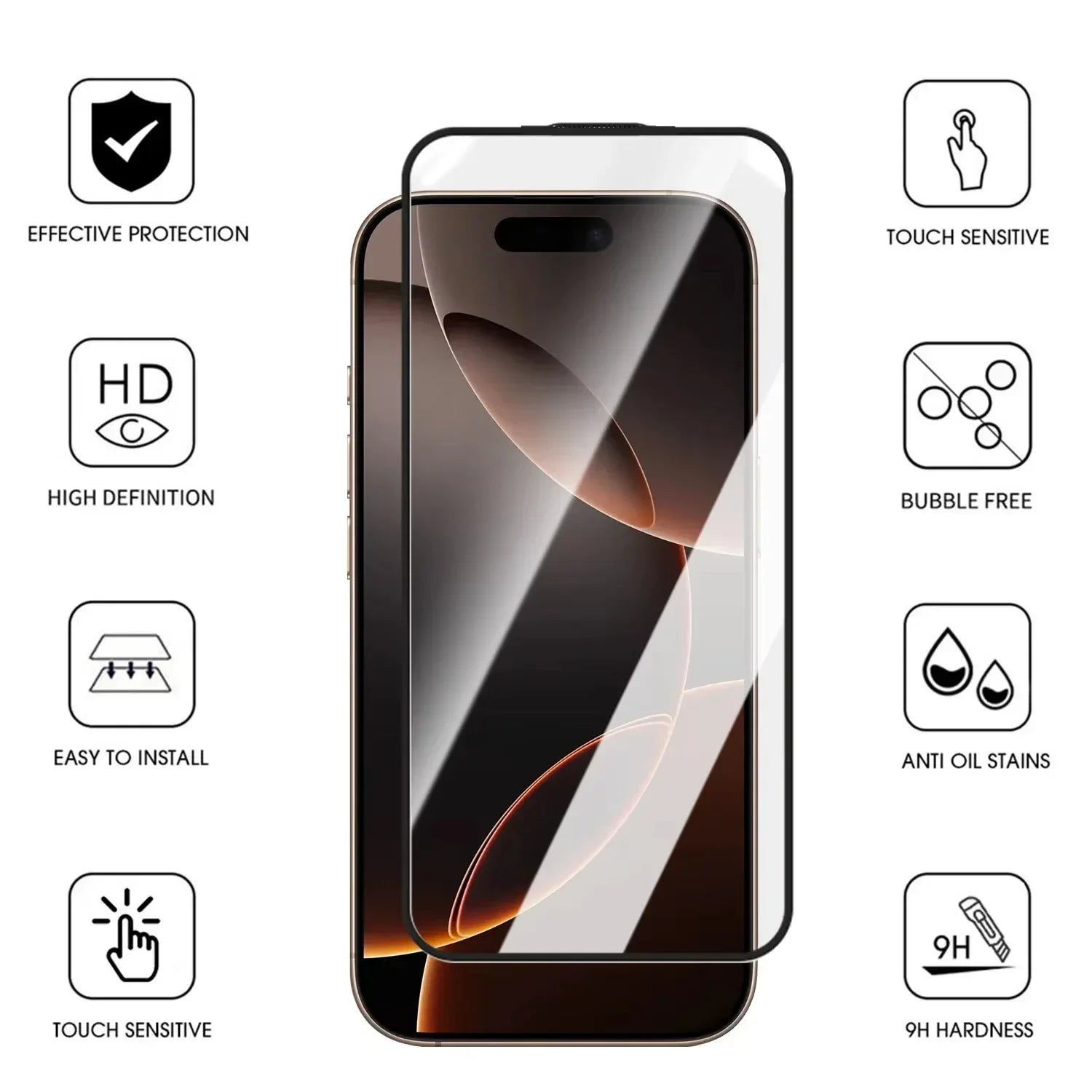 Xiaomi 15T Pro Tempered Glass Screen Protector - 9H Hardness Case Friendly Tidesmit