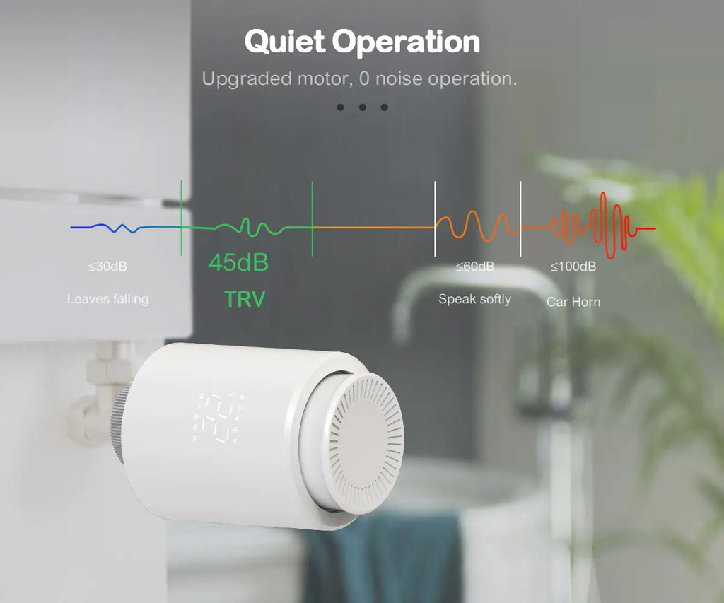 Tidesmit Smart Thermostat Radiator Valve WiFi Zigbee App Control Tidesmit