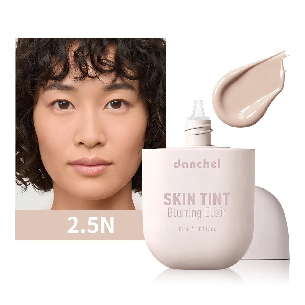Tidesmit Skin Tint Blurring Elixir Foundation texture close-up showing hydrating full coverage for all skin tones