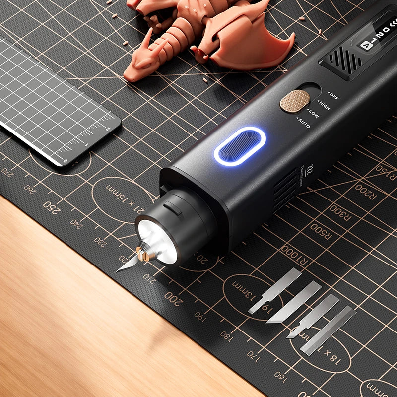 JAKEMY Ultrasonic Cutting Knife Y10 35W 40kHz 2 in 1 Handheld Ultrasonic Cutter and Polisher for Cutting, Grinding and Polishing