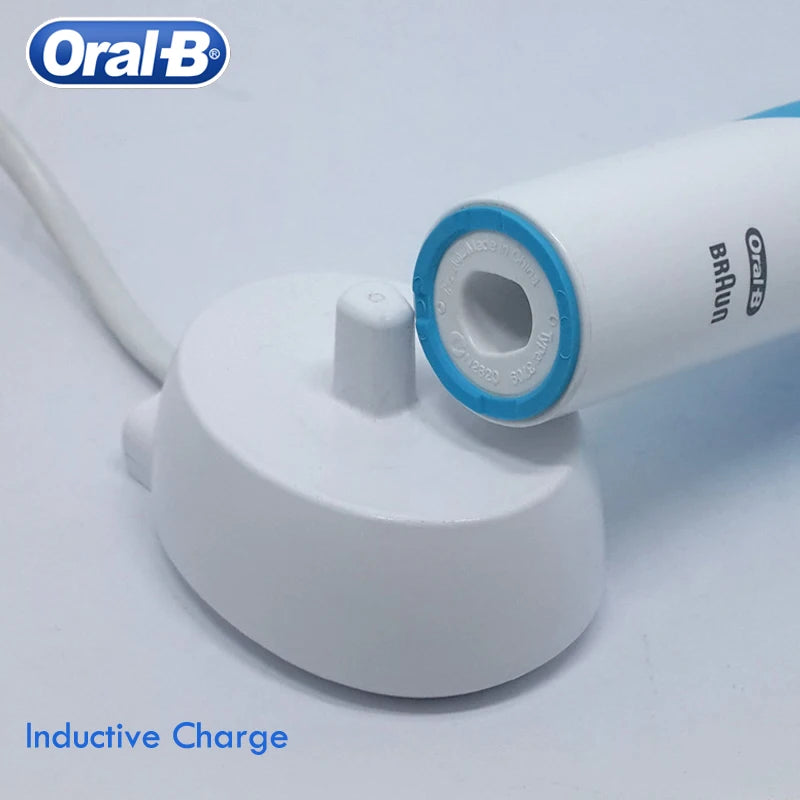 Tidesmit Oral B 3D White electric toothbrush with inductive charging base and extra replacement brush head