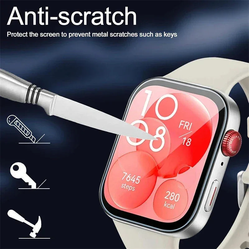 Huawei Watch Fit 3 Screen Protector - 5 Pack Anti-Scratch Hydrogel Film Tidesmit