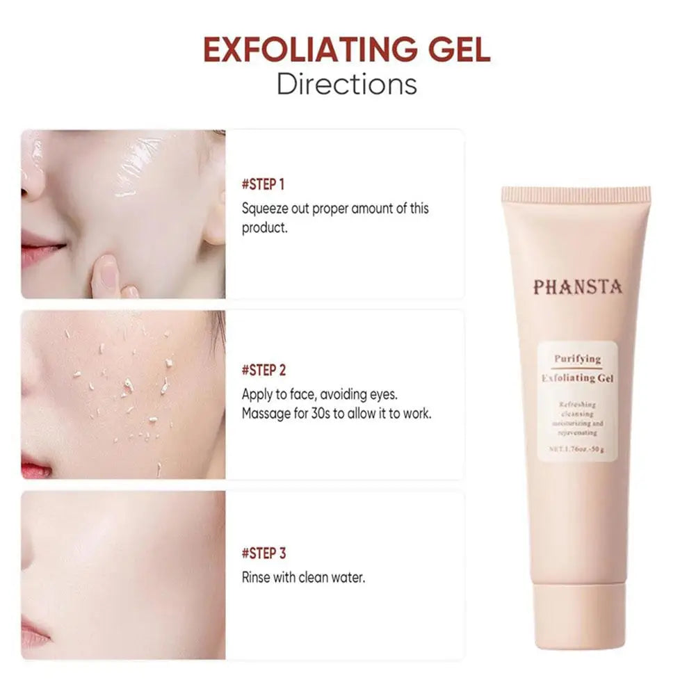 Professional Exfoliating Gel for Face - Deep Cleaning Scrub (60g) Scrubs Treatments Tidesmit