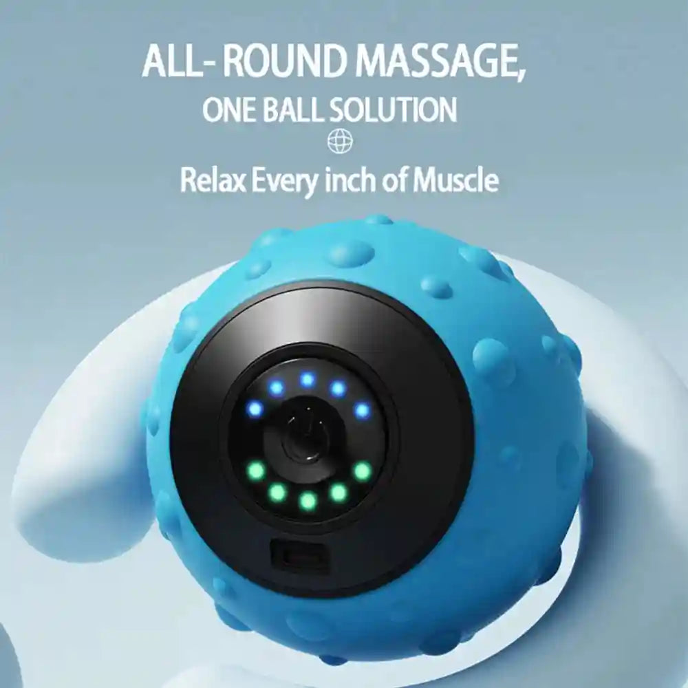 Vibrating Massage Ball: 5-Speed Deep Tissue Electric Muscle Roller Massage Roller Tidesmit