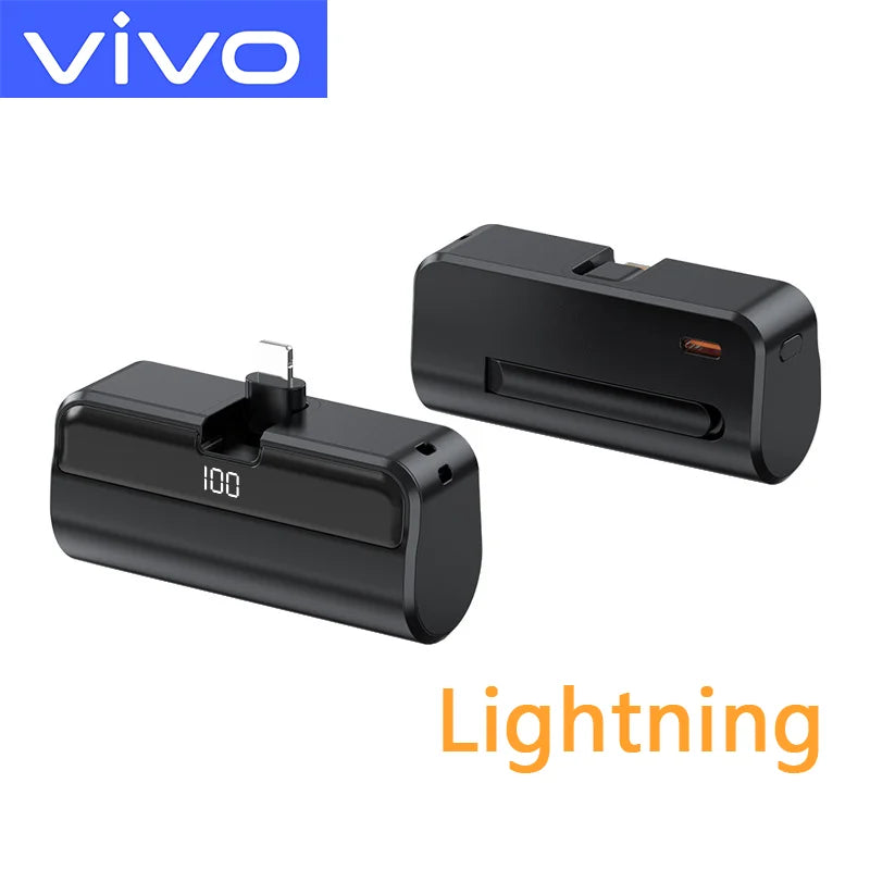 Portable Power Bank 50000mAh | Fast Charging USB-C Travel Battery Black Lighting Tidesmit