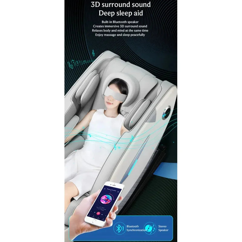 4D Zero Gravity Full Body Shiatsu Massage Chair with Heat Therapy Massage Chairs Tidesmit