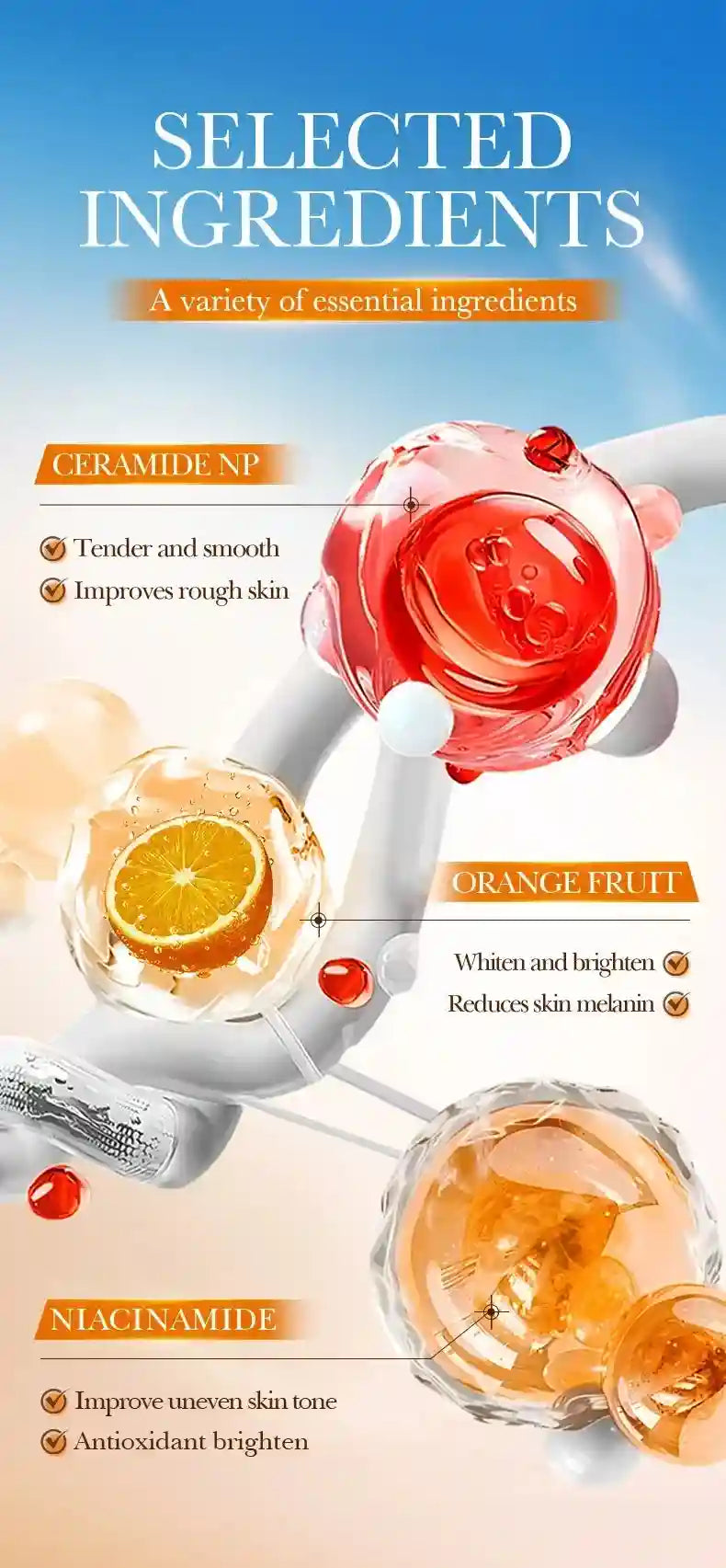 Orange Exfoliating Gel Facial Scrub for Deep Pore and Blackhead Treatment Scrubs Treatments Tidesmit