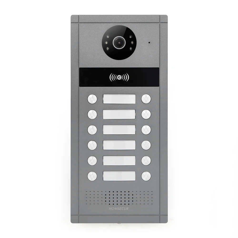 HOMSECUR XC114F-12 Doorbell Camera RFID Access For Video Doorphone Call Intercom 12 Families