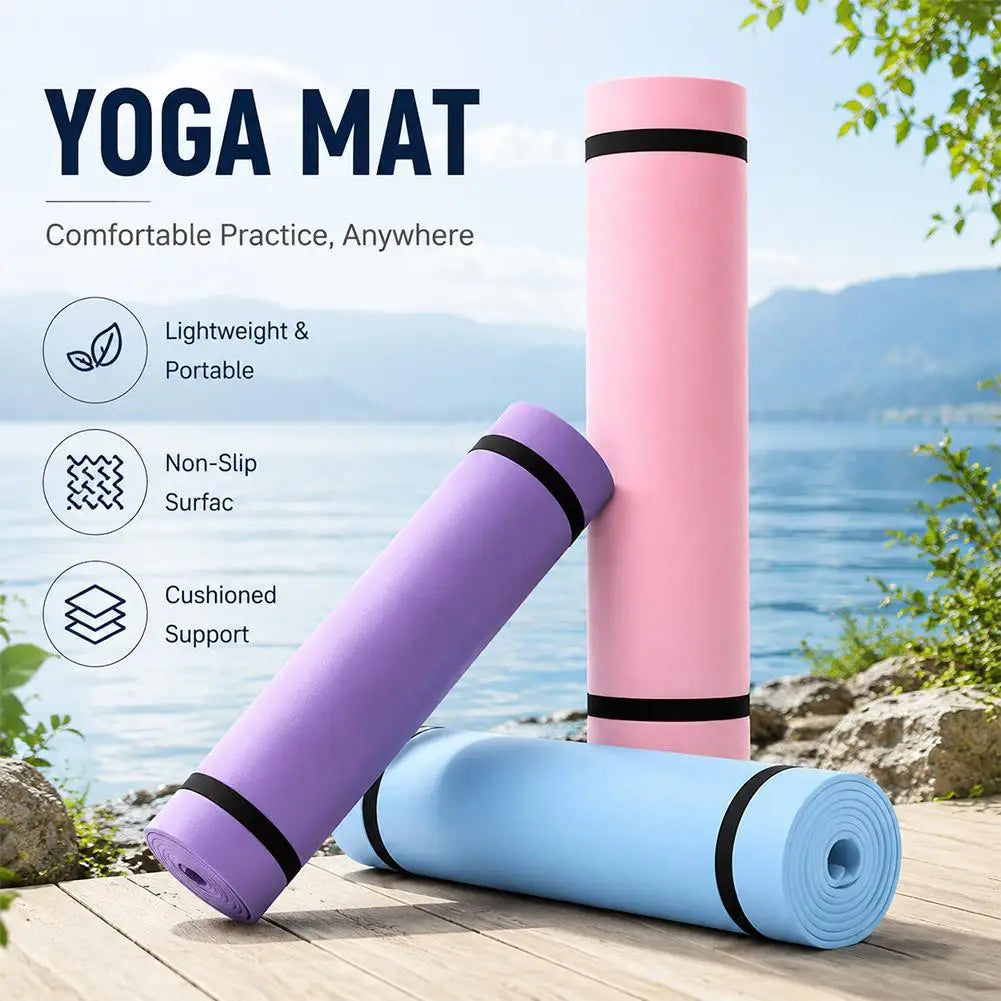 EVA Yoga Mat Anti-skid Sports Exercise Mat for Yoga & Pilates Moistureproof Thickened Camping Picnic Mat Foam Sleeping Pad 2026