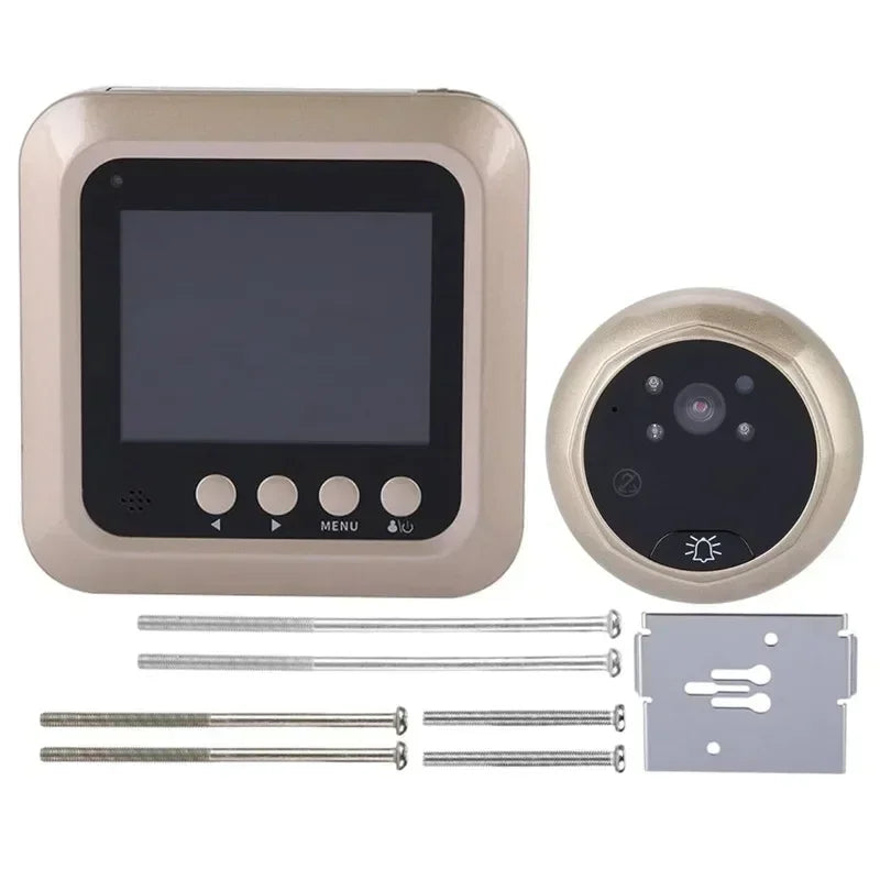 High Definition Cat Eye 2.4 Inch Smart IR Night Vision Mini Video Security Camera Motion Detection Doorbell Screen Door Viewer