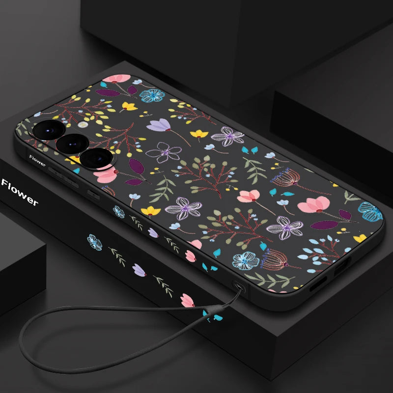 Floral Samsung Galaxy S25 Ultra Case | Slim Shock-Absorbing Cover Tidesmit