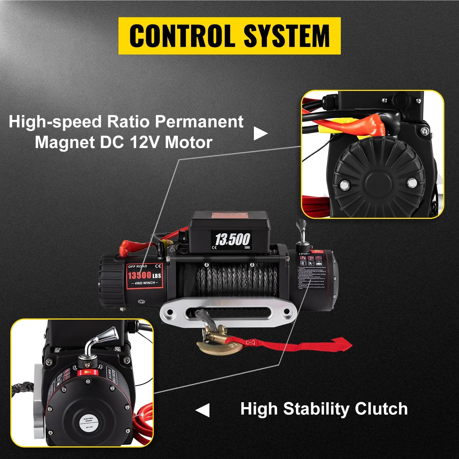 VEVOR Pro Leg Stretcher 220LBS Leg Stretch MachineElectricWinchElectricTruckWinchSyntheticRopewithRemoteControl