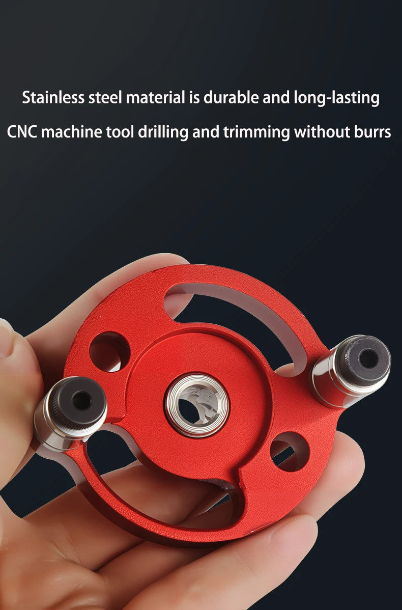 Aluminum Wood Drill Guide Locator Vertical Drilling Positioner Dowel Hole Jig Woodworking DIY Drilling Tool