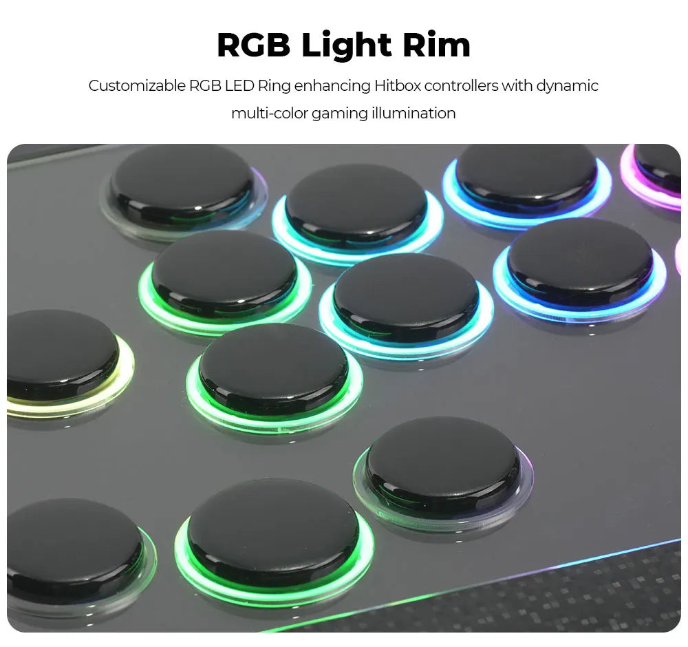 Haute42 C16 Magnetic Leverless Hitbox Controller Stickless Arcade Controller Keyboard For PC/ PS5/PS4 Hitbox Fighting Stick